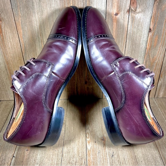 Joseph Abboud Leather Cap Toe Oxford Dress Shoes - Picture 6 of 10